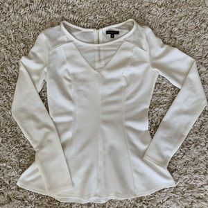 Dynamite white peplum top